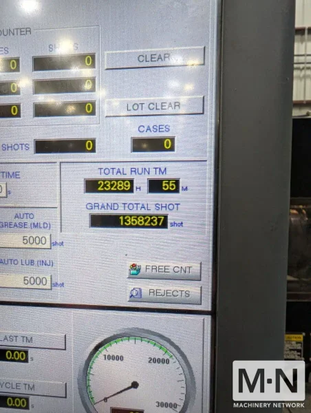 618 TON 132 OZ NISSEI MODEL FVX560III-310L INJECTION MOLDING MACHINE MFG 2017