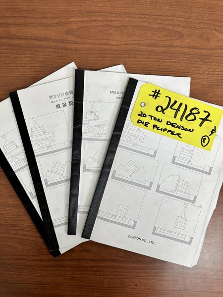 20 TON (40k LBS) DENSON MODEL #ST-1620 DIE LIFTING TABLE &amp; FLIPPER PLATFORM: YOBRO #24187