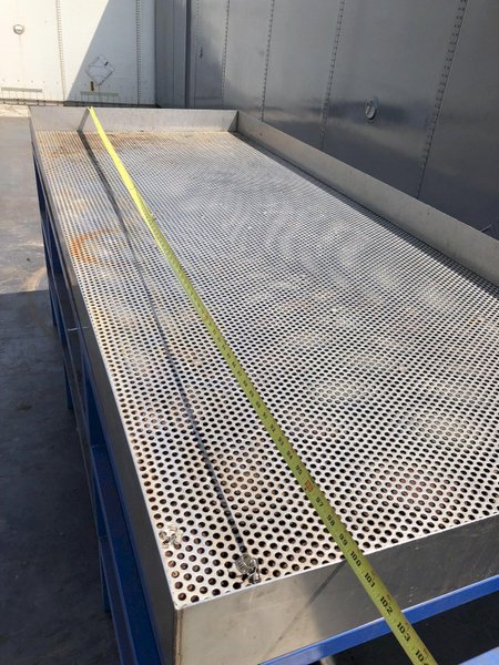 40&quot; X 100&quot; X 25 GALLON WASH TABLE WITH SMARTWASHER MODEL 25-2 HEATED POWER PUMP: STOCK 16462