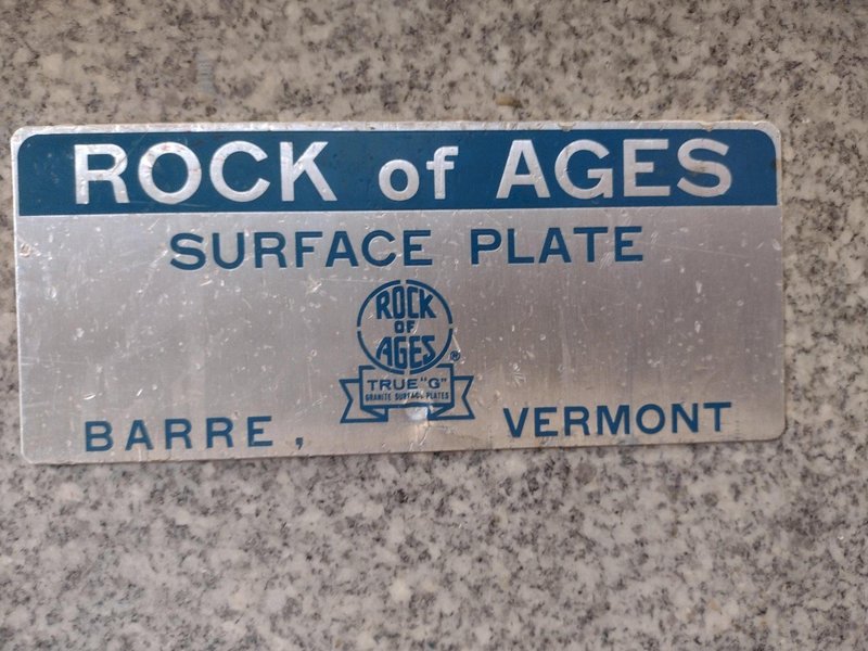 8&#039; X 4&#039; X 14&quot; ROCK OF AGES PRECISION LAYOUT INSPECTION GRANITE TABLE: STOCK #23802