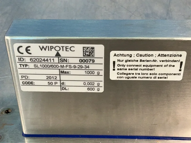 WIPOTEC LOAD CELL  -  SL1000/600-M-FS-9-29-34