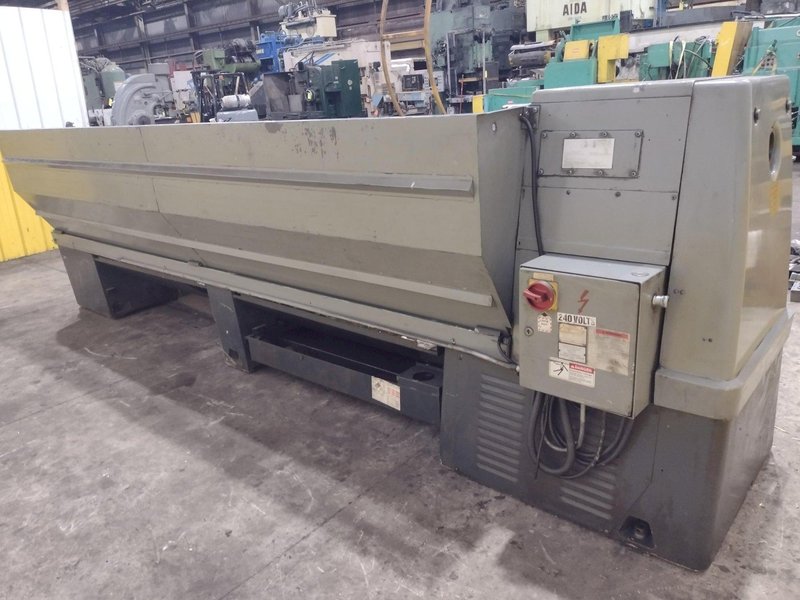 21" x 120" CLAUSING COLCHESTER MODEL #21 ENGINE LATHE 3.5" SPINDLE HOLE: YOBRO #24560