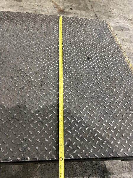 5,000 LB METTLER TOLEDO INDUSTRIAL FLOOR SCALE: STOCK 22099