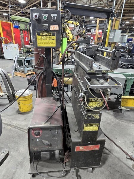 10” X .135” KENT MODEL #10-135 PMA SHEAR END WELDER WITH  LINCOLN POWER SOURCE: YOBRO #24855