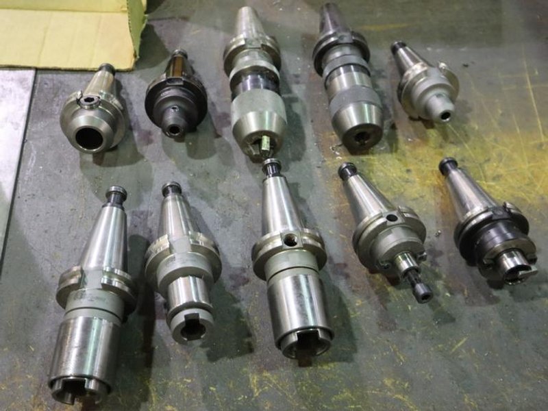 CT40 Taper Tool Holders: (2) Keyless Drill Chucks,(3) End Mill Holders, (3) Tap Drivers, (2) Shell Mill Holders- Auction Item