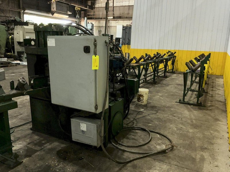 6" x 6" x 1/2" CONTROLLED AUTOMATION MODEL #ABL-74 AUTOMATIC ANGLE PUNCH &amp; SHEAR LINE: STOCK #24935