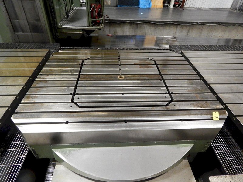 Parpas ML-120 CNC Floor Type Boring Mill, 2007 – 7 Axis, 5″ Spindle, Universal Head, 90 Degree Head, Under Power