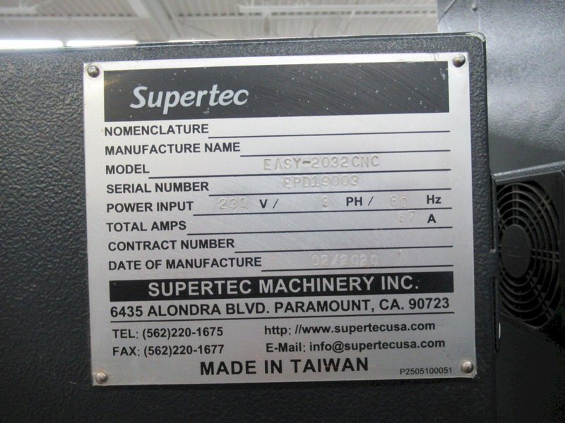Supertec EASY-2032CNC CNC Surface Grinder w/Fanuc 0i-MF, 20"x32" Fine Pole Chuck, Full Enclosure, Coolant System w/Magnetic Separator &amp; Paper Filtration, Approx. 500 HOURS!