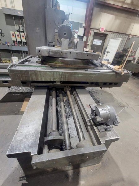 Giddings &amp; Lewis 330T Horizontal Boring Mill – Newall Digital Readout, Rotary Table