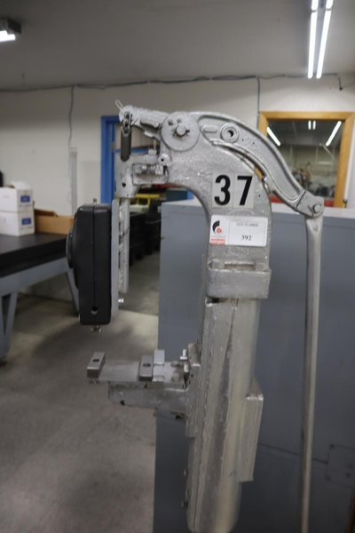 Mechanical Force Gauge on Pedestal, Ametek 200 lb with Kick Pedal- Auction Item