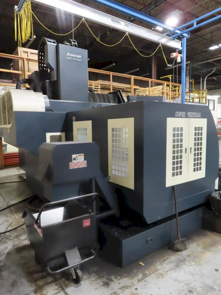 Johnford DMC-2100H Bridge Type CNC Vertical Machining Center with Fanuc 18i-MB, Renishaw Probing, 40 ATC, LESS THAN 8500 CUTTING HOURS