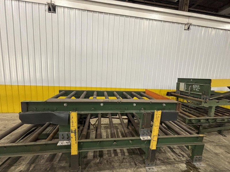 100&#039; X 54&quot; WIDE PEDDINGHAUS POWERED ROLLER CONVEYOR: STOCK #23102