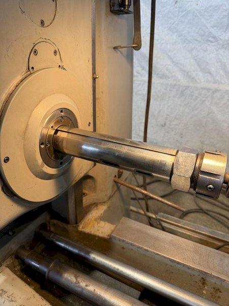 2" S&amp;S MACHINERY TABLE TYPE HORIZONTAL BORING MILL W/ TAILSTOCK. STOCK # 0224426