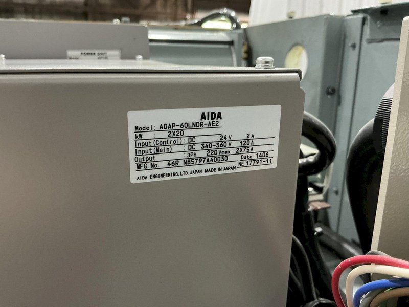 88 TON AIDA MODEL #DSF-N1-800 GAP FRAME SERVEPRO SERVO PRESS 6.3” STROKE 2015 : YOBRO #25100