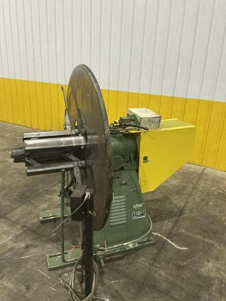 4,000 LBS X 18” LITTELL MODEL #40-18 MOTORIZED COIL REEL UNCOILER: YOBRO #26029