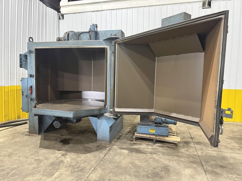 72” PANGBORN MODEL #6LK-7 ROTARY TABLE SHOT BLAST MACHINE, ONLY 962 HOURS: YOBRO #25200