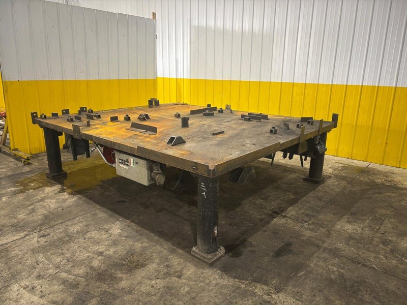 120&quot; X 100&quot; HEAVY DUTY STEEL LAYOUT WORK STATION TABLE: STOCK #23551