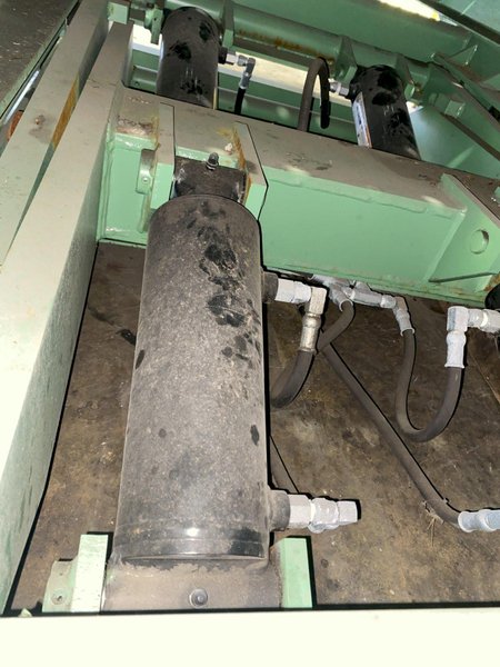 40,000 LBS X 10' X 7' LANGE-LIFT HEVI-HAUL HYDRAULIC SCISSOR LIFT TABLE WITH TILTING DECK: STOCK #17444