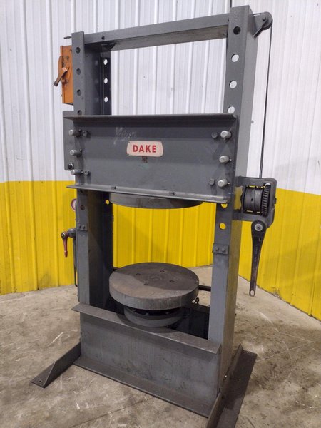 150 TON DAKE HYDRAULIC H-FRAME WHEEL PRESSING PRESS: YOBRO #25286