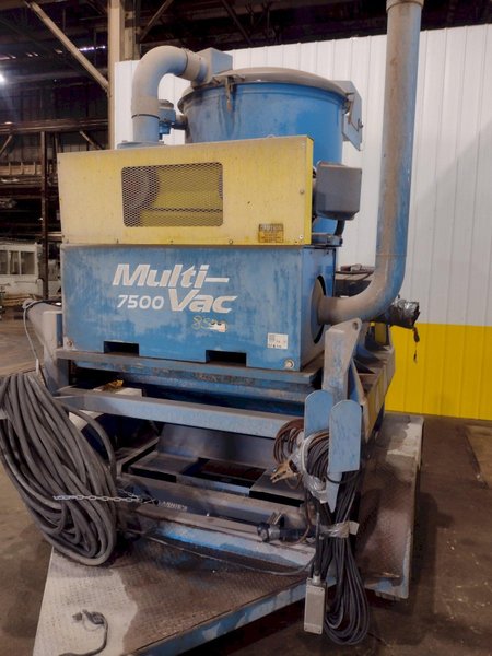 75 HP X 2 YARD MULTI-VAC MODEL #7500 MILLENIUM SERIES PORTABLE TRAILER MOUNTED VACUUM SYSTEM: STOCK #18866