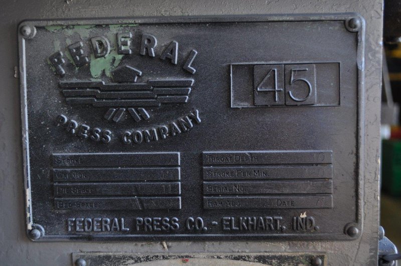 45 TON FEDERAL OBI PRESS