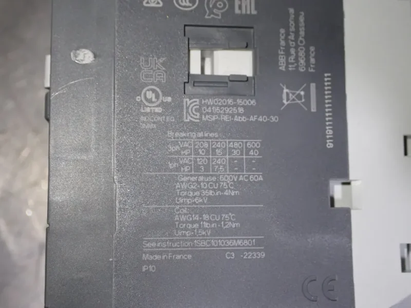 ABB CONTACTORS  -  AF40-30-00-11