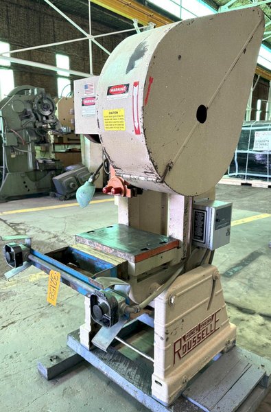 25 Ton Rousselle O.B.I. Press No. 3, 2" Str, 10-3/4 SH, 14" x 20" Bed, 135 SPM
