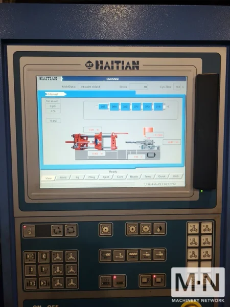 225 TON 16 OZ HAITIAN MODEL MA2000-700 INJECTION MOLDING MACHINE MFG 2009