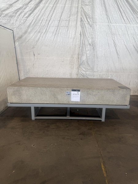 60" X 120" X 16" TRU STONE GRADE A GRANITE SURFACE PLATE W/STAND. STOCK # 0756726
