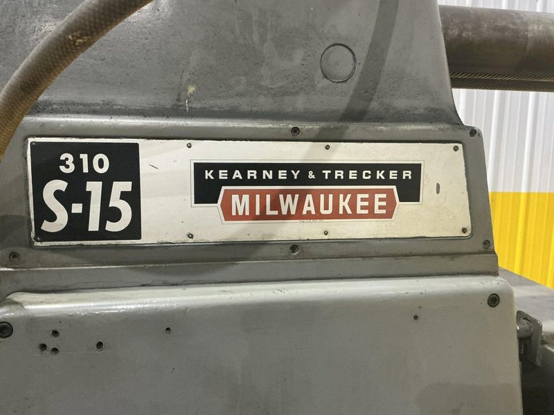 #3 KEARNEY &amp; TRECKER MODEL #310 S-15 HORIZONTAL MILL K&amp;T MILWAUKEE : YOBRO #25930