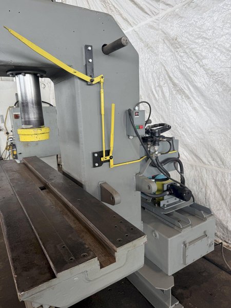 100 TON EITEL C-FRAME HYDRAULIC STRAIGHTENING PRESS. STOCK # 0436326
