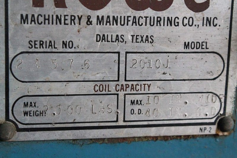 2,000 LBS X 10&#039; ROWE COIL CRADLE: STOCK #57475