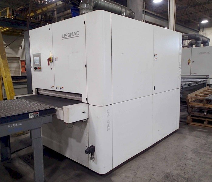 Lissmac Steelmaster SMD 335 REE-S Deburring Edge Rounding Finishing Grinder, 2022 – 53″ Width, Vacuum Table, 3 Aggregate, Conveyor Brush