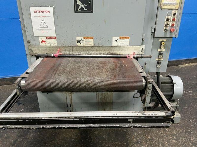 TIMESAVERS INC. 36”X50” CONVEYOR BELT WIDE BELT SANDER AND ABRASIVE FINISHER  -  137-LMPM/75