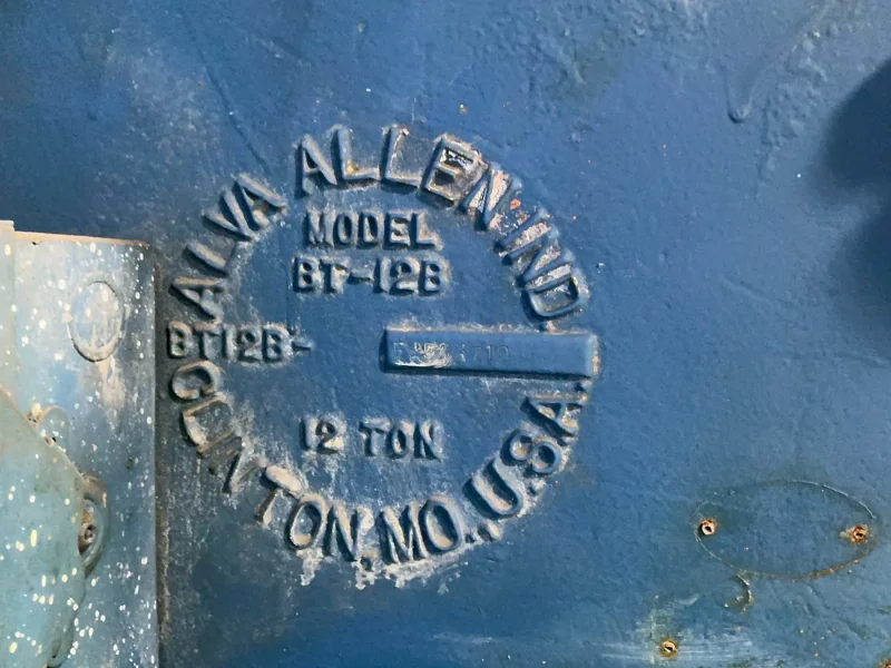 ALVA ALLEN IND. 12 TON OBI PRESS  -  BT12B