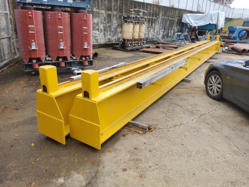 10 TON (5/5) X 46’7” EMH 2020 DUAL GIRDER TOP RUNNING OVERHEAD BRIDGE CRANE : YOBRO #25018