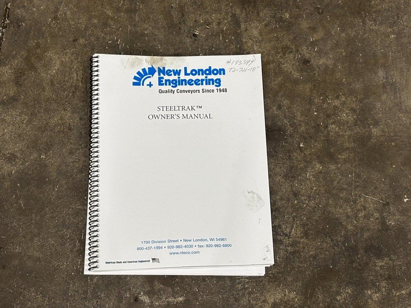 2X - 18" x 96" STEELTRAK MODEL T2-721-18" FLUTED PARTS CONVEYOR: YOBRO #24475