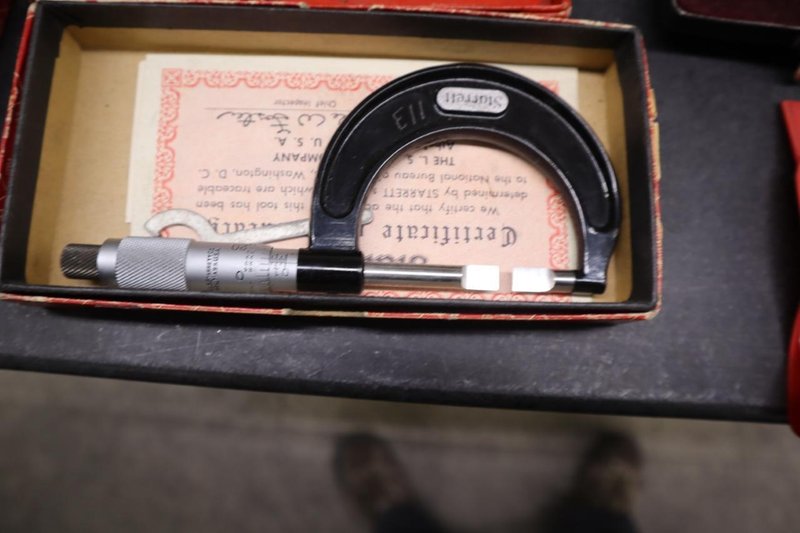 Measuring Tools, Chamfer Checker, Micrometers, Bore Guages, Caliper, Guage Blocks- Auction Item