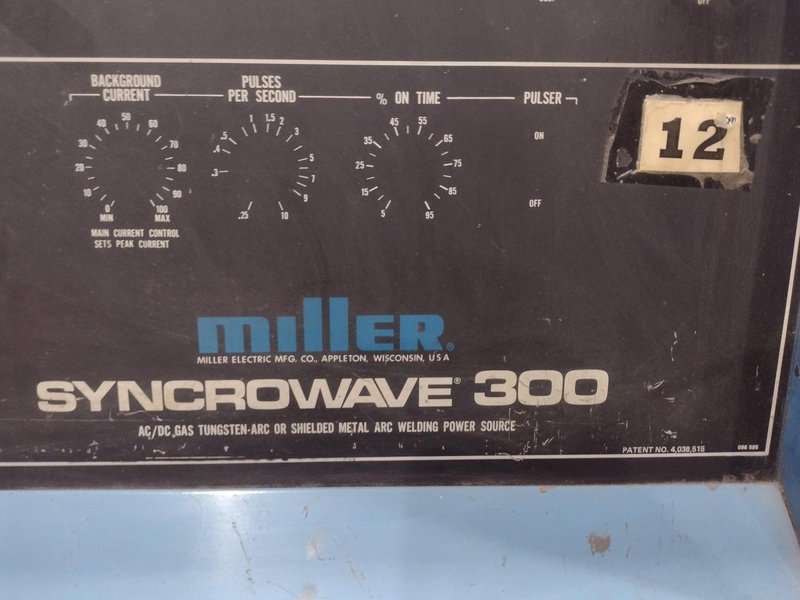 300 AMP MILLER SYNCROWAVE 300 AC/DC WELDER: STOCK #19661