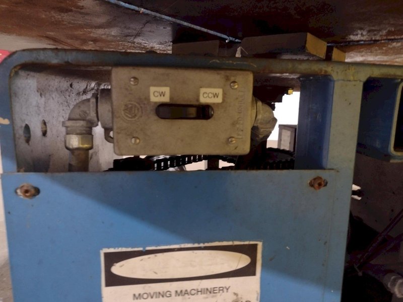 5,500 LBS X 48" AWC (ACCRA-WIRE CONTROLS) MODEL #F-200AF HORIZONTAL PALLET TYPE POWERED DE-COILER REEL: STOCK #19266