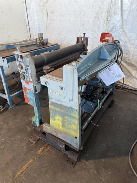 48” WIDE CUT-TO-LENGTH LINE: FAMCO SHEAR WITH FEED ROLL &amp; AMS CONTROLS: STOCK #23384