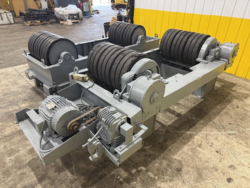 120 TON (240,000 LBS) RANSOME PANDJIRIS POWERED TANK TURNING ROLLS, POWER &amp; IDLER: STOCK #23144