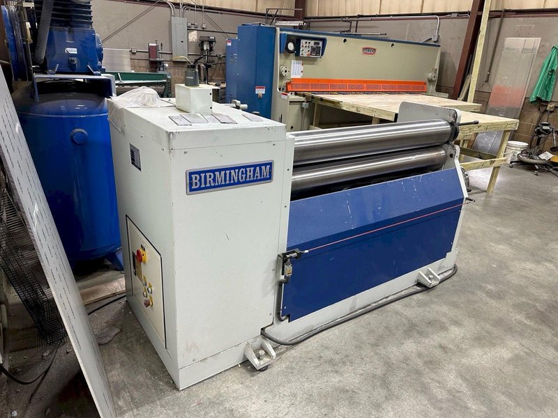5' x 9/32" BIRMINGHAM MODEL R-0570H HEAVY DUTY SINGLE PINCH HYDRAULIC PLATE ROLL