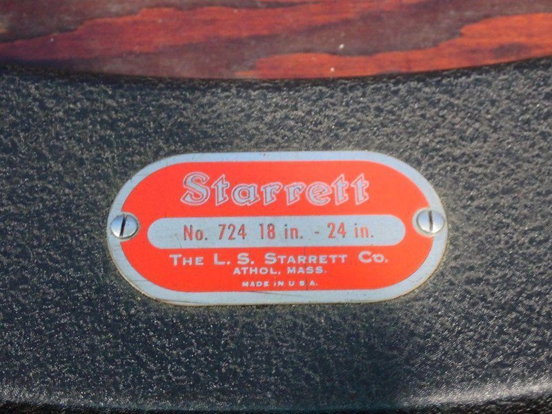 STARRETT 18" - 24" OUTSIDE MICROMETER SET   -  724
