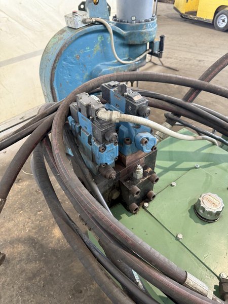 150 TON FRANKLIN MANUFACTURING C FRAME HYDRAULIC WEB PUNCH. STOCK # 0666125