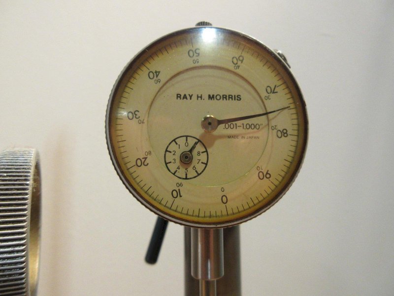 Various Height Gage Stands 10"-25" (4); 1 Mitutoyo, 1 Tumico w/ Indicator, 2-No Name- Auction Item