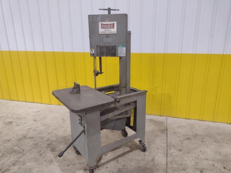 9" DAKE PARMA WORK-A-MATIC MODEL SXC VERTICAL ROLL IN BANDSAW 110 VOLTS: STOCK #22056