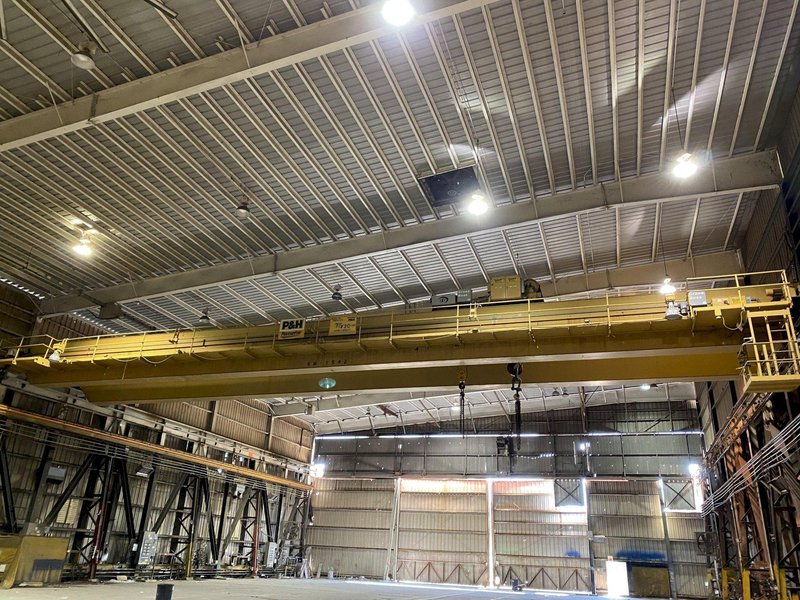 (1993) 75 TON X 103&#039;6&quot; P&amp;H PACESETTER OVERHEAD BRIDGE CRANE WITH 20 TON AUXILIARY. STOCK # 0733320