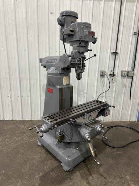 2 HP BRIDGEPORT RAM TYPE VERTICAL MILL: STOCK #77516