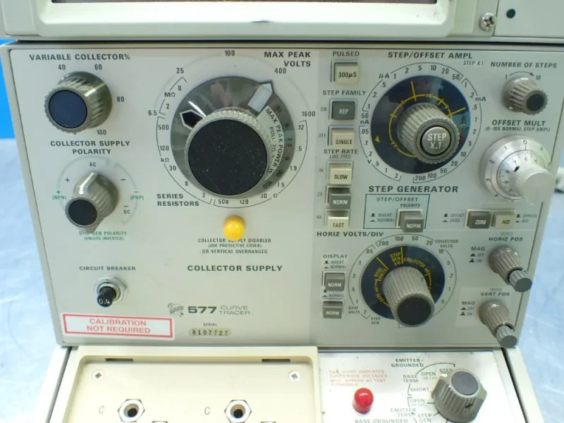 TEKTRONIX CURVE TRACER W/177 STANDARD TEST FIXTURE  -  577
